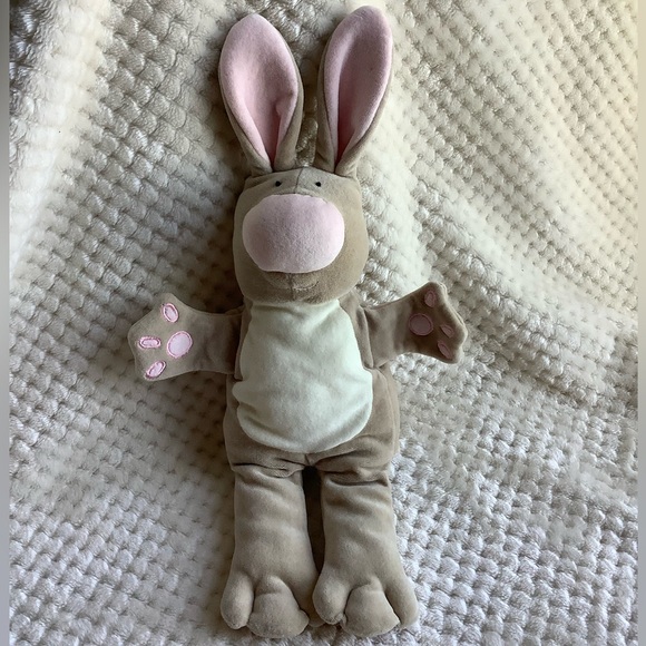 MANHATTAN TOY Plush Bunny Rabbit Hand Puppet Stuffed Animal Toy - Picture 2 of 11